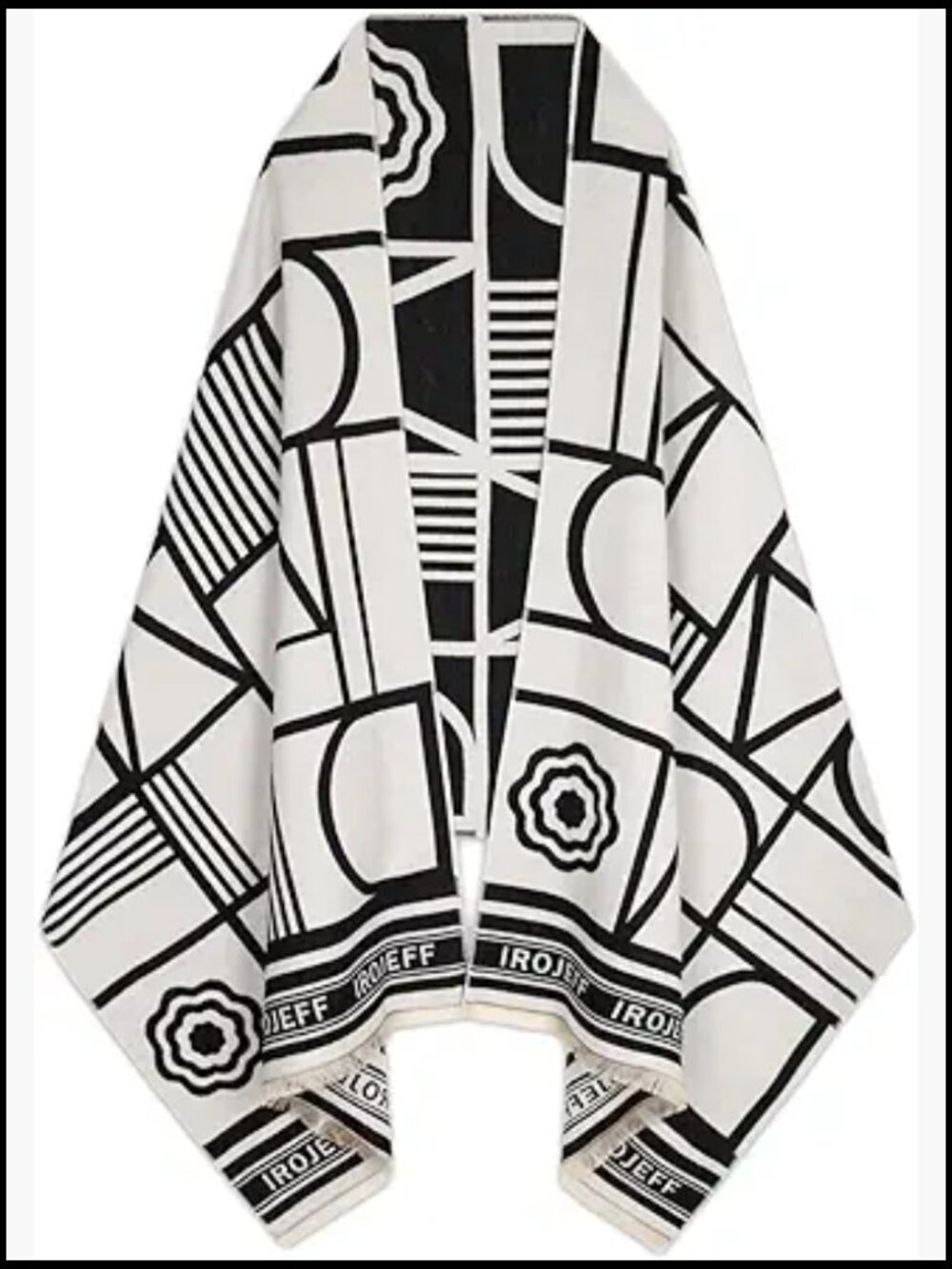 Silky Cashmere Pashmina Shawl Wrap Reversible Poncho Cape Elegant Evening Wear - Picture 1 of 7